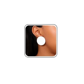 TseenYi Leopard Stud Earrings Round Leopard Button Earrings Statement Disc Coin Hoop Circle Button Stud Earrings Vintage Geometric Round Disc Earrings, Zinc, No Gemstone