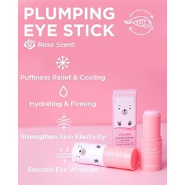 THESAEM Iceland Hydrating Eye Stick 0.24oz Paquete de 3 - Bálsamo refrescante para ojos con colágeno y péptidos - Bálsamo refrescante para ojos con oj