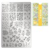 MOYRA Stamping plate 130 "IN BLOOM" Nail Stamping plate