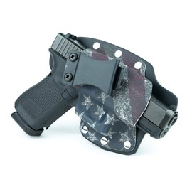 Infused Kydex USA Slanted Flag IWB Hybrid Concealed Carry Holster (Right-Hand, for Walther PPQ 45)