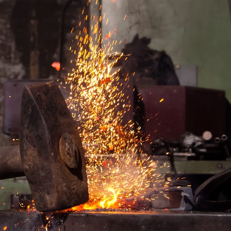 Unbekannt 48cm Forged Trowel with Ash Knob Handle