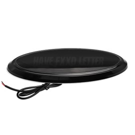 KMD Illuminated LED Light Car Front Grille Grill Emblem Light Or Rear Tailgate Emblem Light 9''X3.5'' for for 04-14 F150 F250 F350, 11-14 Edge, 11-16 , 06-11 Ranger (Dynamic Yellow) (KMDEB-05)