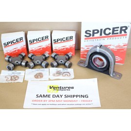 DANA SPICER 1999-2015 Ford F250 F350 4X4 Rear Driveshaft Bearing Greaseable U Joint Kit 1410