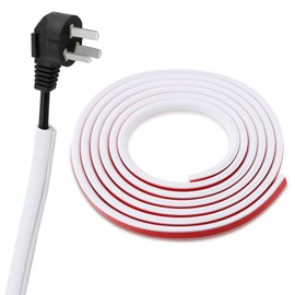 118 Inch Wall Cords Hider,Self Adhesive Wire Hider Cord Covers for Wires,Flexible Wire Cover Cable Raceway for Cord Management W0.59 H0.39in,White