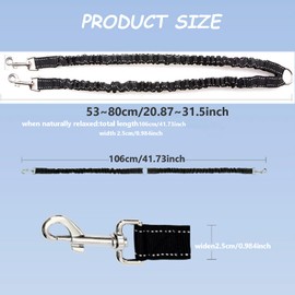 MITUMOMO Double Dog Leash, 360° Swivel Double Dog Walking & Training Leash for Walking 2 Dogs, Adjustable Length Leash for Training, Small, Medium & Large Two Dogs