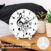 SPUNKER Wall Clocks,Music Notes Wall Clocks for Living Room Decor,Black