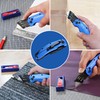 WORKPRO Folding Utility Knife, Heavy Duty Metal, Quick Open Botton