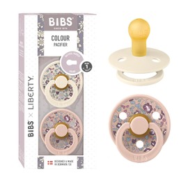 BIBS x Liberty Pacifier Colour 2 PACK Eloise Latex Size 1 Blush Mix