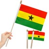 LoveVC 12Pcs 8×12 Inch Ghana Flags Small Ghanaian Flag on