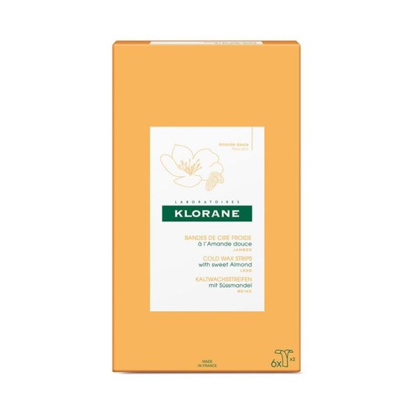 KLORANE BANDES DE CIRE FROIDE AMANDE DOUCE X6