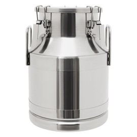10L/2.64 Gallon Stainless Steel Milk Can 201 Stainless Steel Milk Jug Sealed Bucket Wine Pail Bucket Milk Can Liquid Storage Container w Sealed Lid for Milk Wine Water Liquid