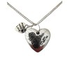 Silver Plated Necklace Mama Love Heart Charm
