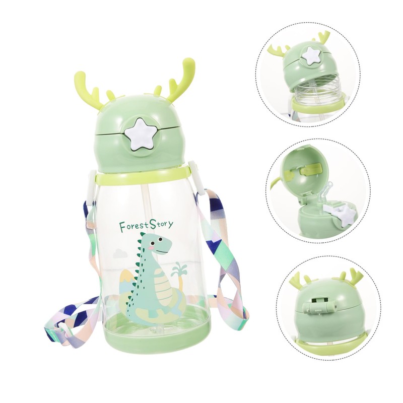 CORHAD Water Cup with Straw Cute Leak Water Bottle Safe