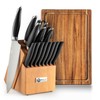 Wood Kitchen Set Knife Set for Kitchen with Block Stainless