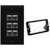 RiteAV 6 Port Cat7 Shielded Ethernet Wall Plate - Bracket