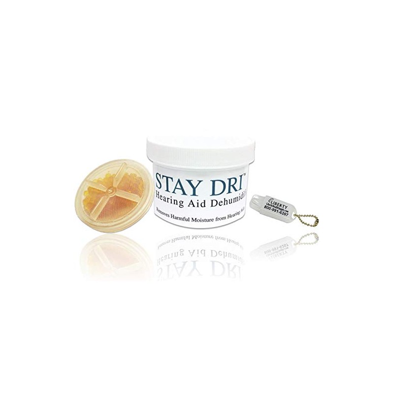 Stay Dri Hearing Aid Dehumidifier - Includes Free Liberty Keychain