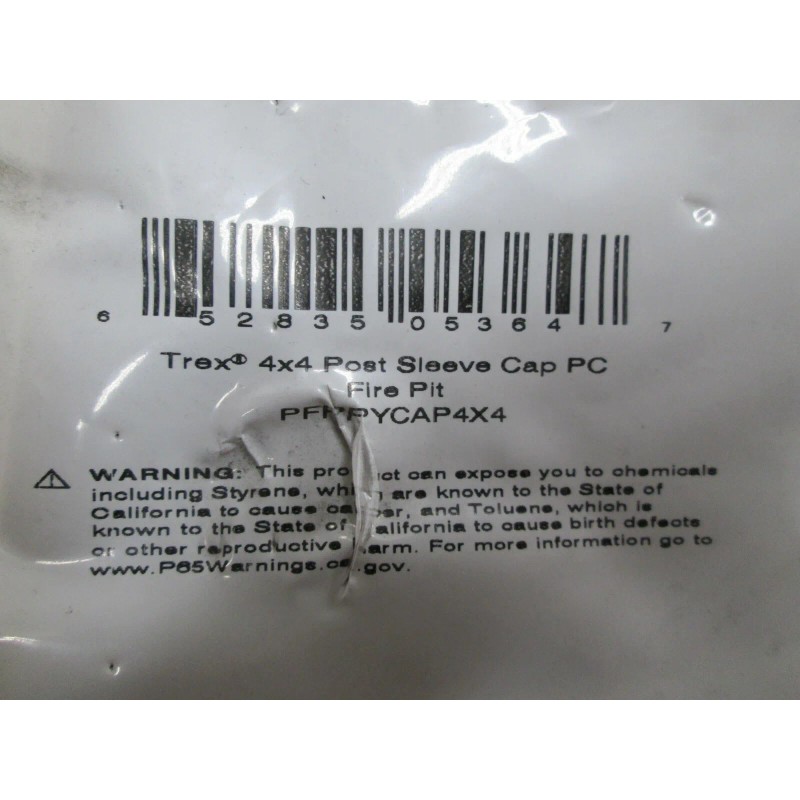 TREX TRANSCEND FIRE PIT 4 X 4 PYRAMID POST SLEEVE
