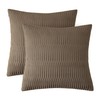Embossed Velvet Pillow Covers 18x18, Set of 2, Camel Soft