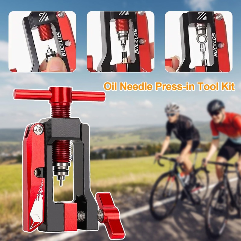 Bicycle Integrated Oil Needle Press Tool, U Shaped Cut, Precision