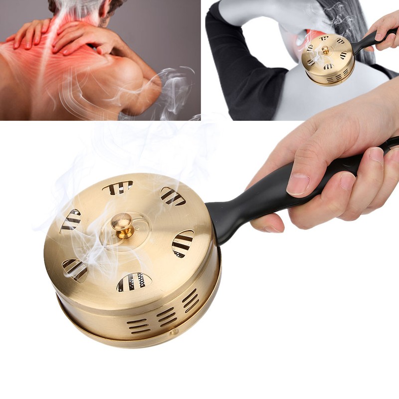 Handheld Adjustable Moxibustion Box Clearing Damp Copper Moxa Therapy Device