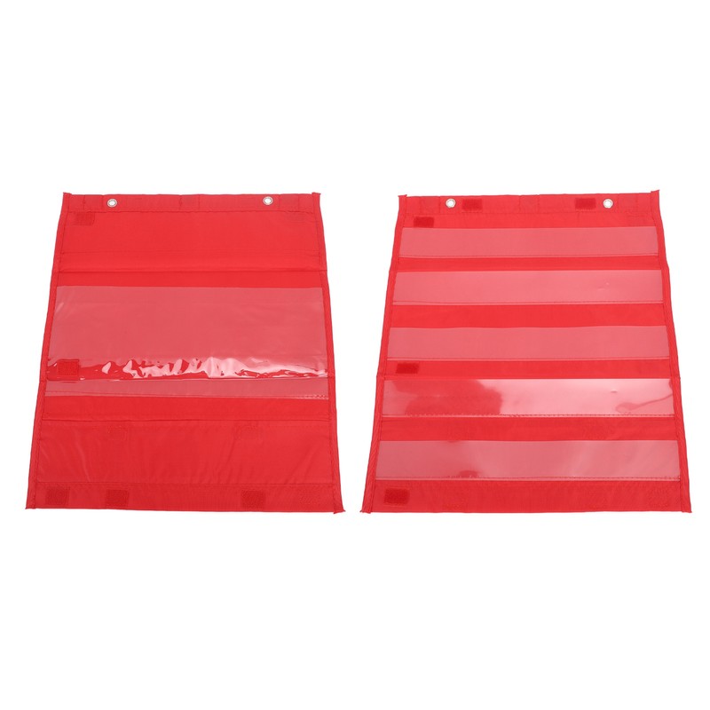 Magnetic Pocket Chart 5 Rows Transparent Schedule Pocket Chart for