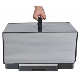 Heavy Duty Fabric Water-proof UV-Resistant Dust Cover for HP OfficeJet 8015e Wireless Color All-in-One Printer/Pro 8135e/Pro 9125e/Pro 8139e/HP ENVY Inspire 7958e Printer (Silver)