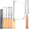 Lanties 6 Pcs Woodworking Tools Set, Includes 4 Wood Chisels