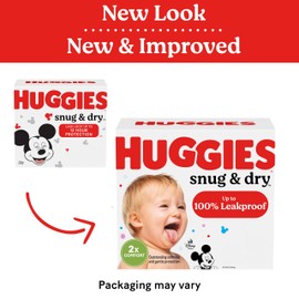 Huggies Size 7 Diapers, Snug & Dry Baby Diapers, Size 7 (41+ lbs), 15 Count, Packaging May Vary