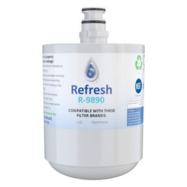 Refresh Replacement Refrigerator Water Filter Compatible with LG LT500P, 5231JA2002A, 5231JA2002A-S, ADQ72910901, ADQ72910902, ADQ72910907 and Kenmore 46-9890 Refrigerator Water Filter (1 Pack)