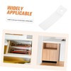 Ipetboom 40 Sets Clear Plastic Drawer Stoppers with Stainless Steel