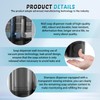 Wall Mounted Soap Dispenser, 3 Chambers, Shower Gel Dispenser, 300