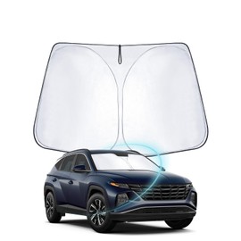 WEIPIN Sonnenschutz Frontscheibe kompatibel mit Hyunda-i Tucson NX4 2021 2022 2023, Windschutzscheibe Sonnenschirm Sonnenblende für Tucson NX4 mit UV Schutz, Abkühlung, Innenraum Schütz