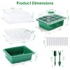 iMountek 10x Seed Starter Kit w/ Humidity Dome, Seedling Starter