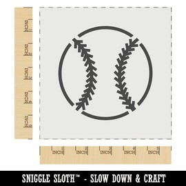 Baseball Softball Wall Cookie DIY Craft Reusable Stencil - 5.5 Inch