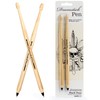 Suck UK | Drumsticks Ballpoint Pens | Set of Black