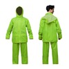 Niruoxn Mens Waterproof Rain Suit With Hood 2 Pieces Lightweight