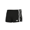 Arena Men's Swim Short Graphic Trunks, Black-White, 36