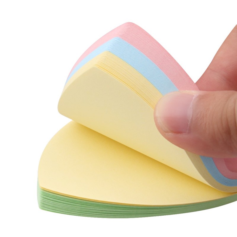 GTHER Heart Shaped Sticky Notes, Colored Sticky Notes Pink Red
