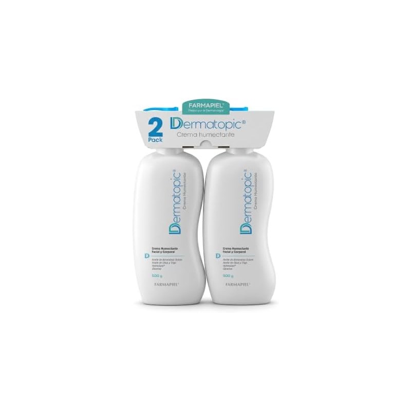 Dermatopic Crema Humectante Facial y Corporal 500 g 2 PACK