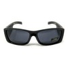 LOCS Hardcore Shades Sunglasses, Black Frame with Dark Lenses, Polycarbonate