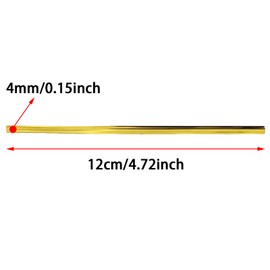 KKUANG 1 Pack of About 500pcs Metal Ties Gold Ties Toys Agricultural Packaging Sealing Ties 0.15x4.72inch for Cables Bread Bags Gift Bags Packaging Bags Packaging Twist Ties