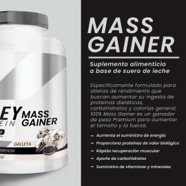 Suplemento Polvo Mass Gainer 8kg Sabores Galleta