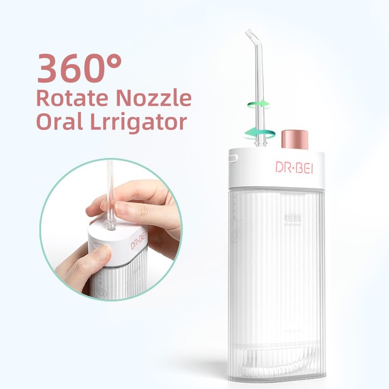 Cordless Water flosser Teeth Cleaner, Portable Rechargeable Dental Oral Irrigator