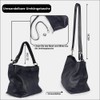 1990s Women's Genuine Leather Shoulder Bag Medium Leather Hobo Shoulder