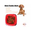 BFSEALS Slow Fedeer Pet Eater Bowl, MEDIUM, Elegant Red color
