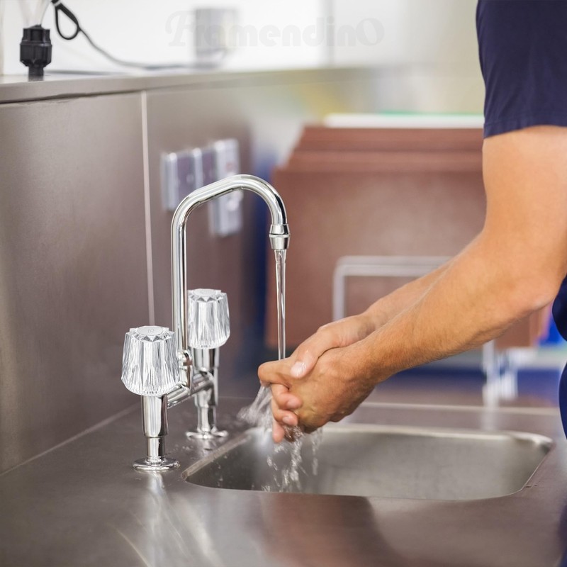 Framendino, 2 Pack Shower Knobs Replacement Universal Hot and Cold