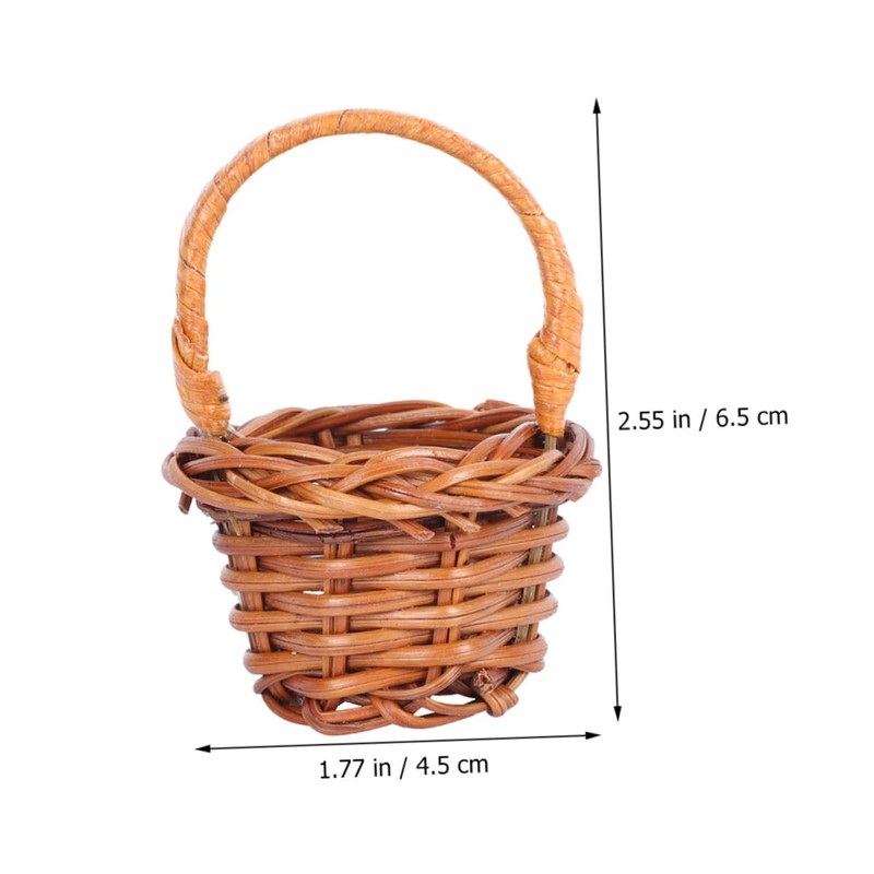 Alipis 6pcs Mini Shopping Basket Little Miniature Basket Storage Mini