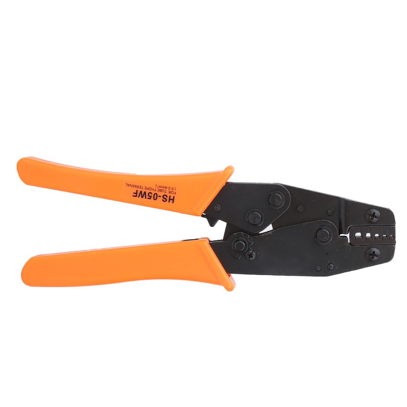 Ratchet Crimp Pliers Orange Handle Cable Crimping Hand Tool 0.5-6mm