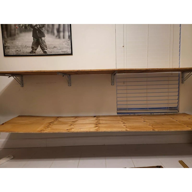 eugene 20 Inches heavy Duty Metal L shelf Foldable Brackets