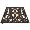 Cast Iron Decorative Square Kitchen Trivet